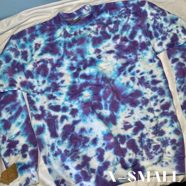 RTS -| YOUTH xs, small, x-large - Unisex Tie Dye Sweatshirt