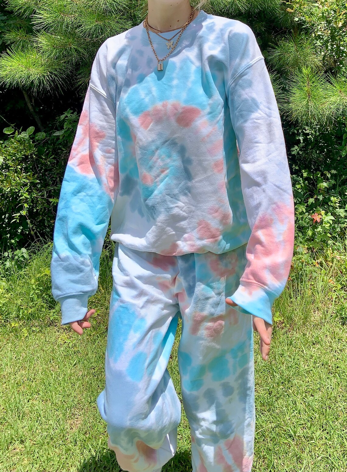 Seaside Tie Dye Sweat Set Tie Dye Sweatsuit Tie Dye | Etsy