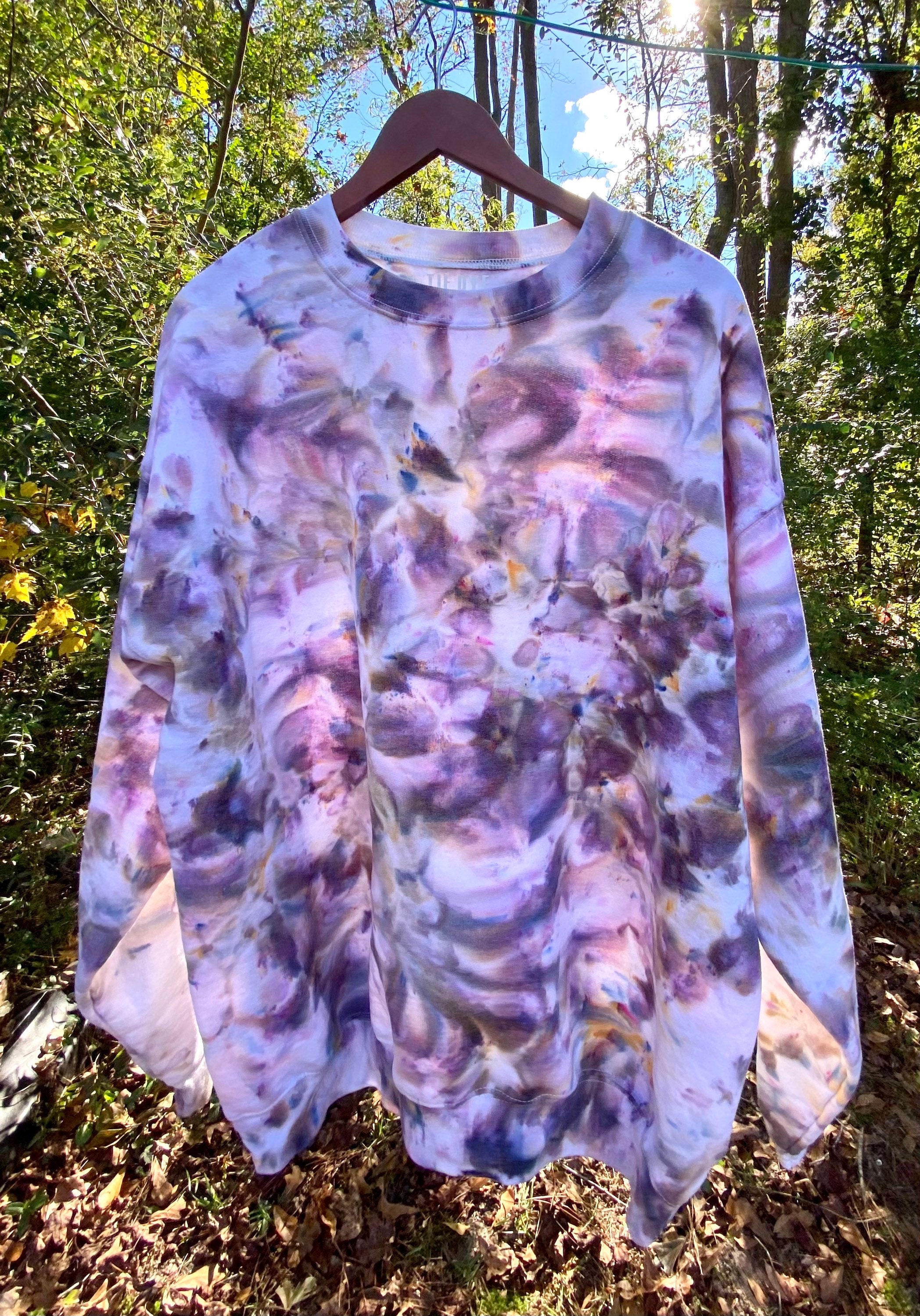 Shiitake Mushroom Ice Dye Sweatshirt - Etsy