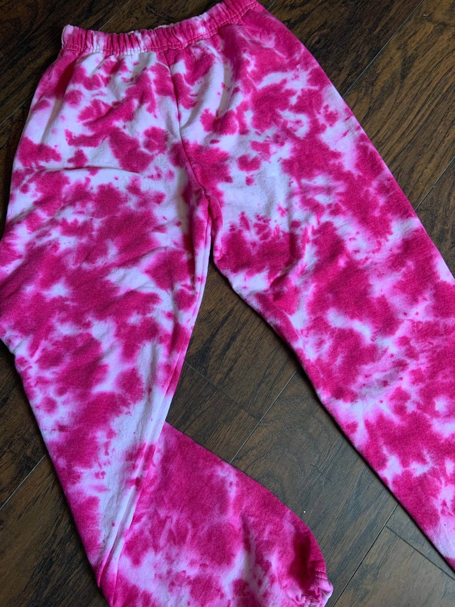 Fuchsia Pink Tie Dye Sweatpants Womens Tie Dye Sweatpants / | Etsy