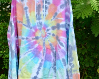 Rainbow Tie Dye Hoodie - Etsy