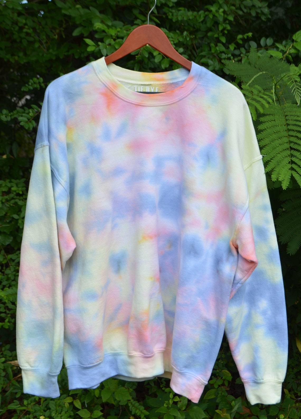 Rainbow Tie Dye Crewneck Unisex Tie Dye Sweatshirt / Womens | Etsy