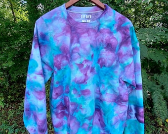 Mermaid Vibes Ice Dye Sweatshirt - Unisex Sizing