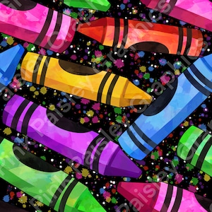 Crayons Seamless Design