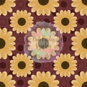 Cottage Core - Sunflower - Watercolor - Floral - Seamless Design