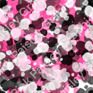 Pink Tie Dye - Ink Splatter - Paint Splatter - Seamless Design