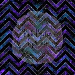Space Chevron - Galaxy - Nebula -  Seamless Design