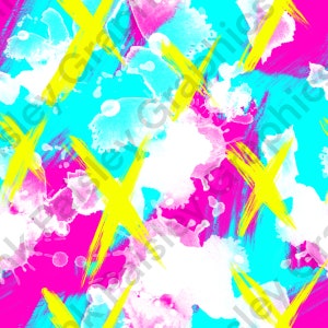 90s Abstract Paint - Seamless Design