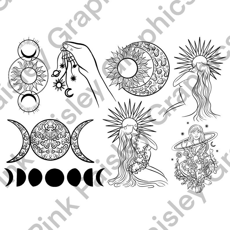 Space Goddess Space Galaxy Celestial Design PNG Clip - Etsy