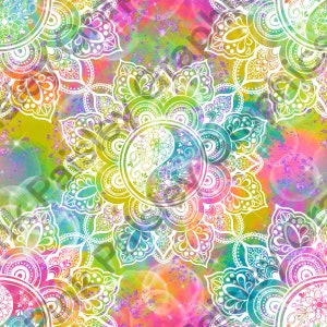Floral Mandala - Watercolor - Seamless Design
