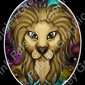 Zodiac - LEO - PNG - Clip Art - Sticker Design - High Res - Transparent Background