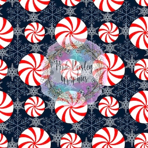 Winter Candy - Peppermint Swirl - Christmas - Seamless Design