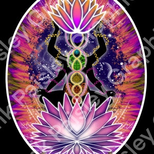 Zen Chakras PNG - Clip Art - Sticker Design - High Res - Transparent Background