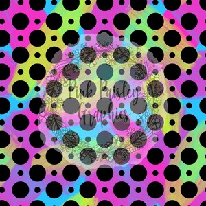 Painted Polka Dots - Colorful -  Seamless Design