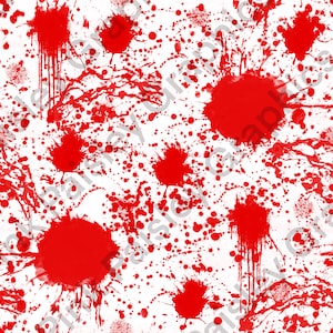 Blood Splatter Seamless Design