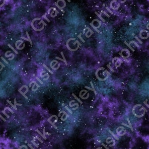 Space Goddess Coordinating Files - Space Galaxy - Celestial Design - Seamless Design