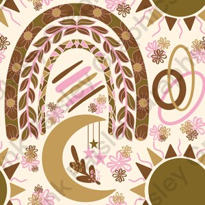 Boho Rainbow - Boho Seamless Design