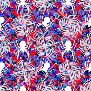Spider - Spider Web - Seamless Design