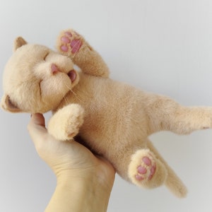 Newborn Kitten,realistic kitten,plush kitten,custom pet plush,cat replica,cute plushie cat, cat plush