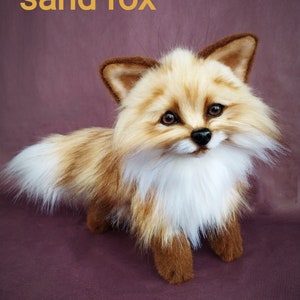 Realistic fox ,plush fox, stuffed  animals, forest animal,silver fox, white fox, sand fox,ooak animals, fox art doll,custom plush