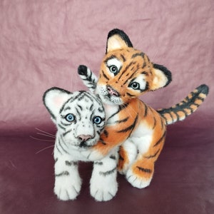 Realistic plush Tiger,realistic toy, little tiger cub,wild cat,stuffed animals,ooak animals, tiger replica, tiger plushie toy, custom plush