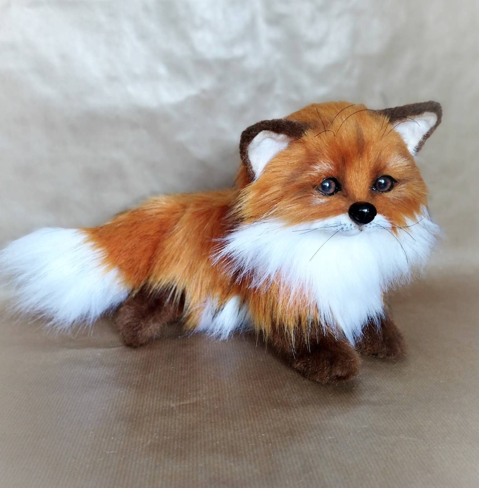 Realistic Fox Toy, Red Fox,plush Toy Fox, Stuff Handmade Toy,realistic  Animal 