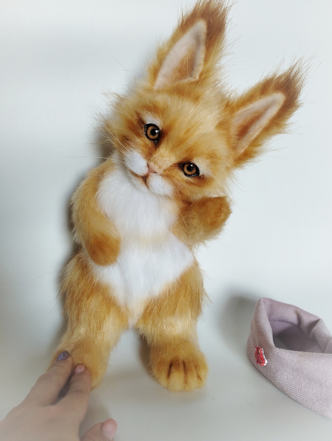 Rabbit Plush,handmade Realistic Rabbit, Plush Bunny, Rabbit Art Doll ...