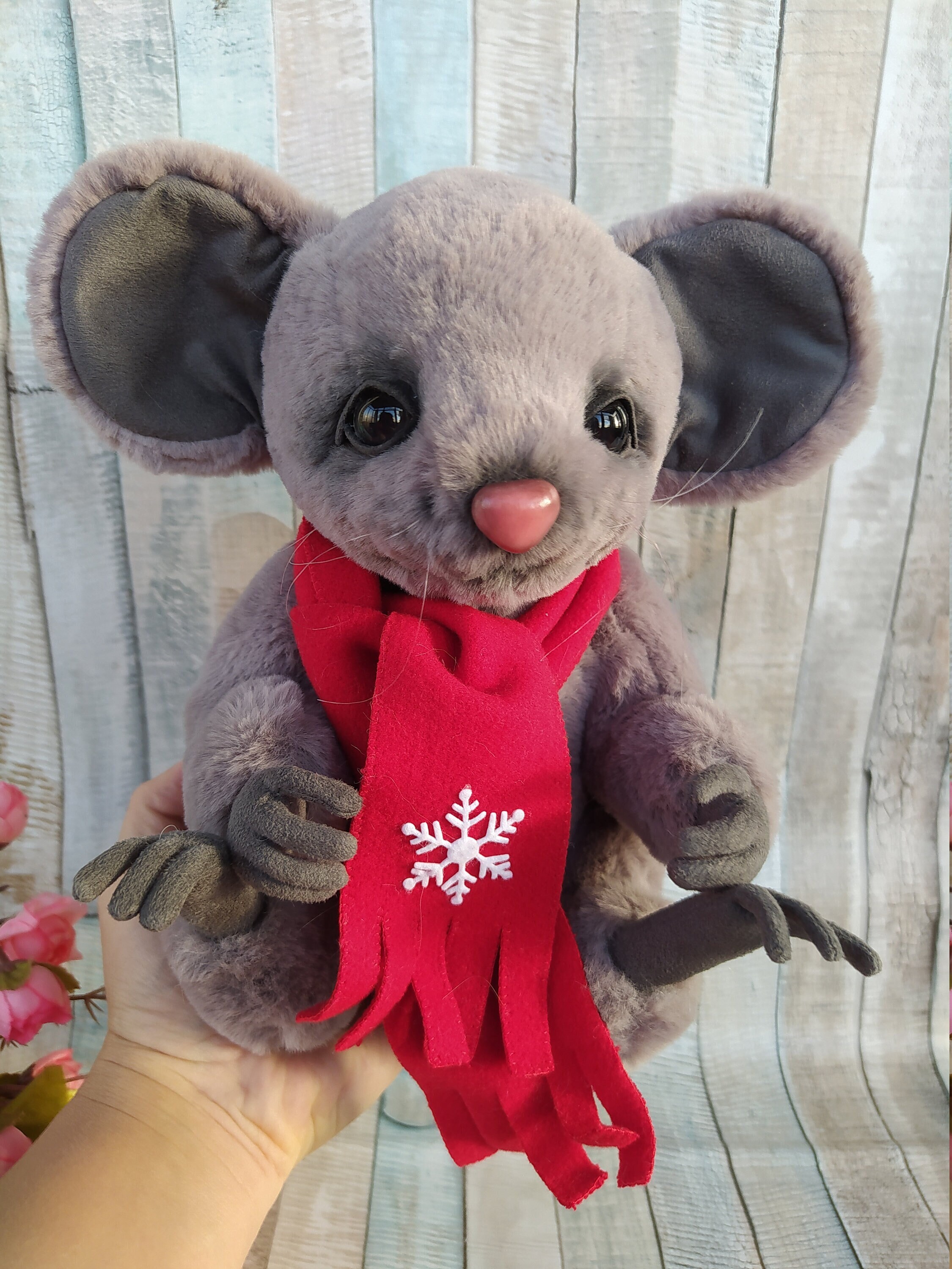 Realistic Mouse Toy Plush Toy Mouse Stuff Handmade Etsy