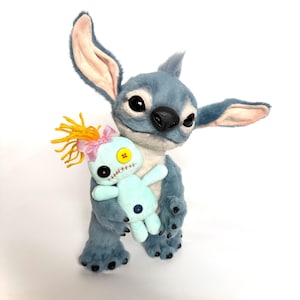 Stitch plush toy,realistic Stitch doll, Stitch figurine, Stitch doll, handmade stitch doll, Lilo plush doll, Lilo stuffed animal Stitch