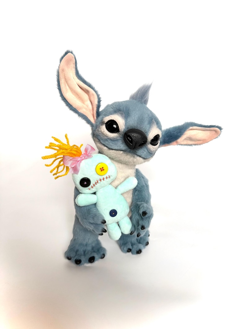 Stitch plush toy,realistic Stitch doll, Stitch figurine, Stitch doll, handmade stitch doll, Lilo plush doll, Lilo stuffed animal Stitch