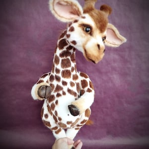 Cute plushie realistic giraffe, giraffe gifts, baby giraffe, giraffe plushie toy, stuffed giraffe, teddy giraffe, fantasy giraffe