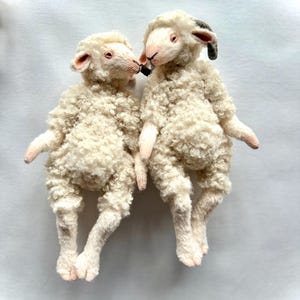 Plush sheep art doll, ram, teddy sheep, plush sheep, stuffed animals, ooak animals, animal doll, custom plush, stuffed animals