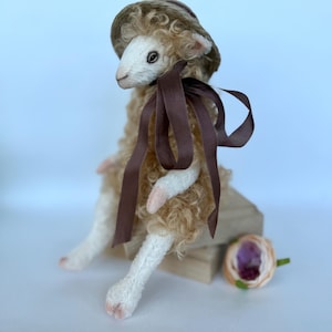 Sheep doll, sheep art doll, teddy sheep, animal doll, farm animals, sheep plush doll, custom plush, cute plushie