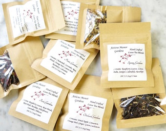 Variety Tea Sampler Pack, Try Them All, Single Serving Sample Taster Pack, Loose Leaf Teas, 6 Tea Samples