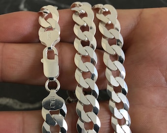 Necklace 925 Sterling Silver Filled Solid Ladies Statement Link