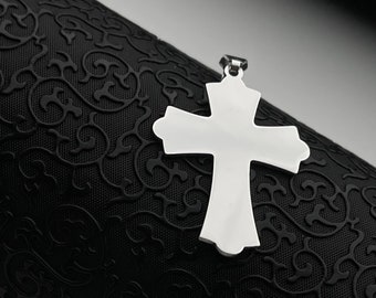 Sterling Silver Cross Necklace: Dainty Unisex Christian Pendant