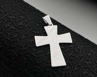 Sterling Silver Cross Necklace: Dainty Unisex Christian Pendant