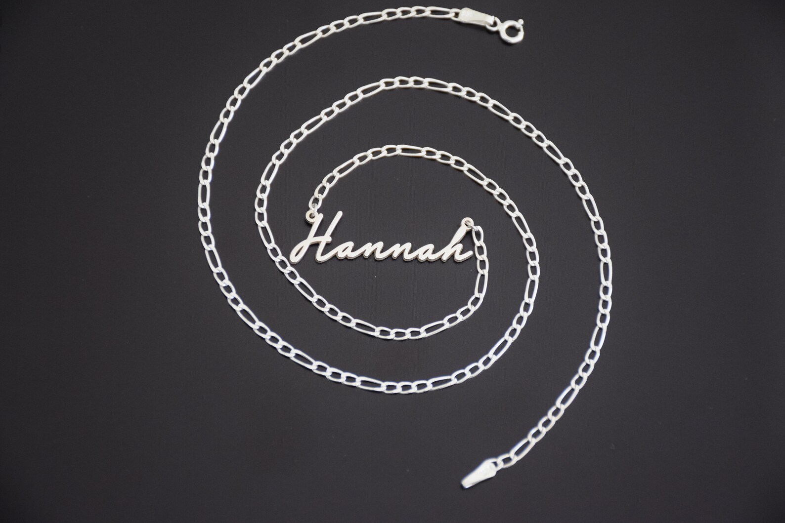 Sterling Silver Name Necklace for Men and Women With Silver Etsy
