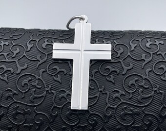 Sterling Silver Cross Necklace: Dainty Unisex Christian Pendant