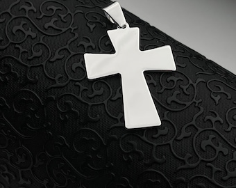 Sterling Silver Cross Necklace: Dainty Christian Pendant
