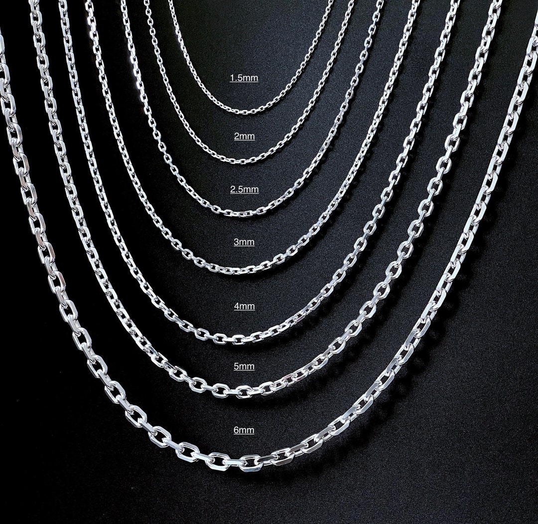 Solid 925 Sterling Silver Anchor Chain, Men or Women's Bracelet or Necklace, Anchor Link Cable Chain, Dainty Necklace, Anchor Chain Necklace - Etsy Solid 925 Sterling Silver Anchor Chain, Men or Women's Bracelet or Necklace, Anchor Link Cable Chain, Dainty Necklace, Anchor Chain Necklace - Etsy