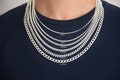 Sterling Silver Curb Link Chain Necklace: Gift for Her/Him