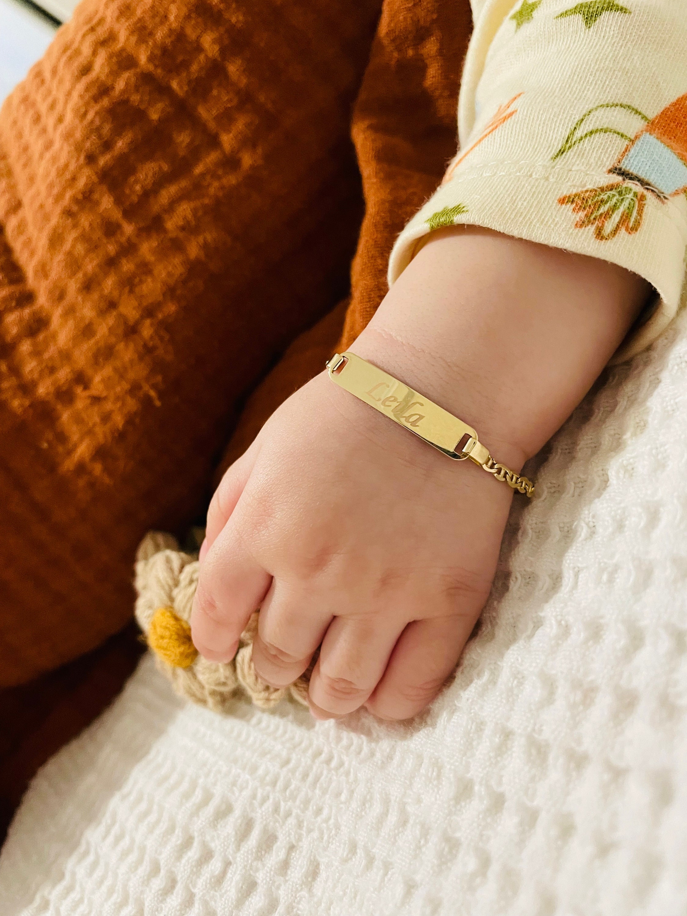 Mexican gold shop bracelet with name