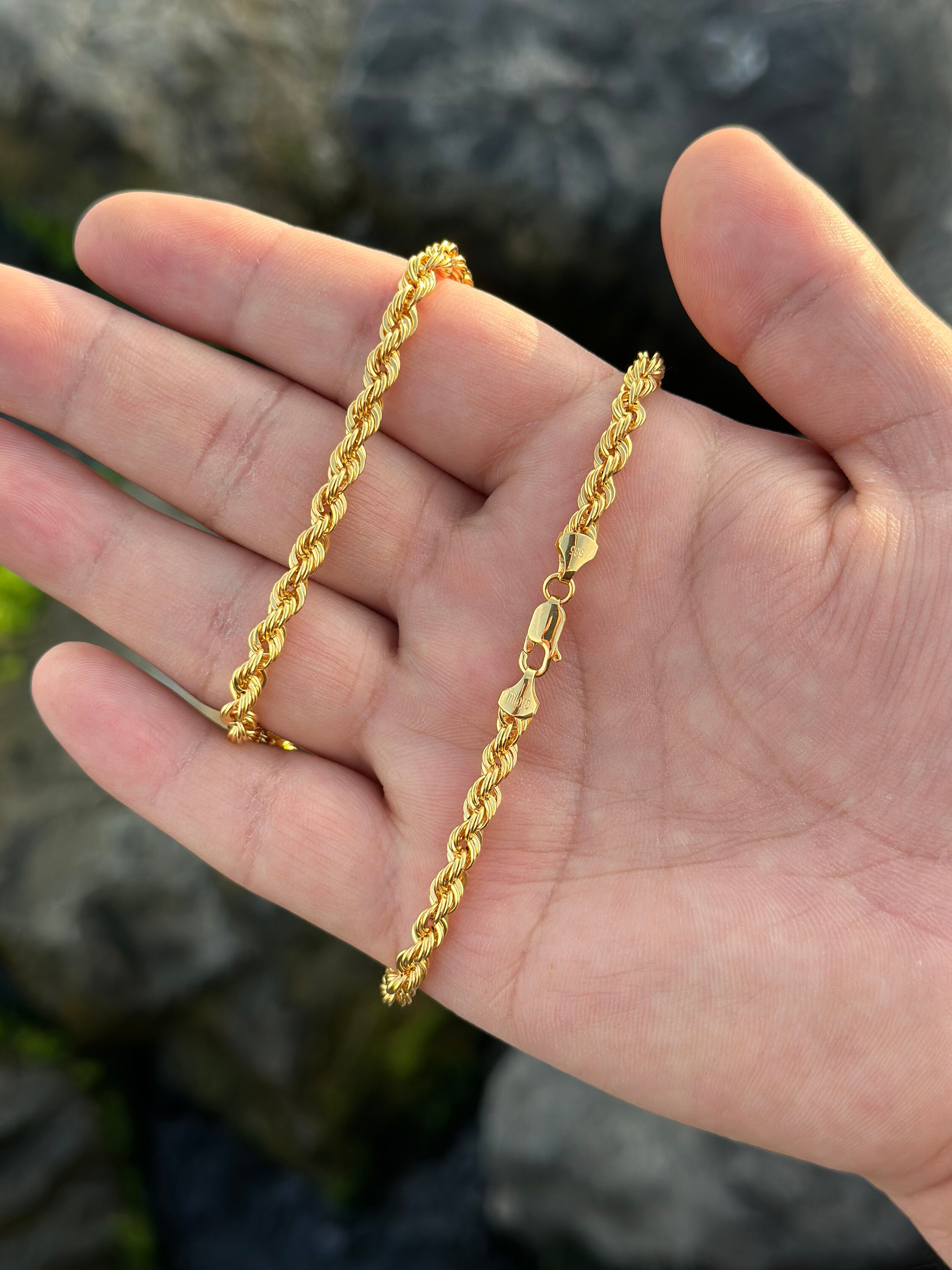 ★VINTAGE HOLLYWOOD★ [14K Gold] Twist Chain Necklace_VH22N4 Gold Twist Chain Necklace