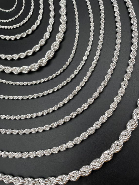 アクセサリー gagan rope chain necklace silver925 Men's Silver Rope Chain: 2.5mm Rope Chain | JAXXON