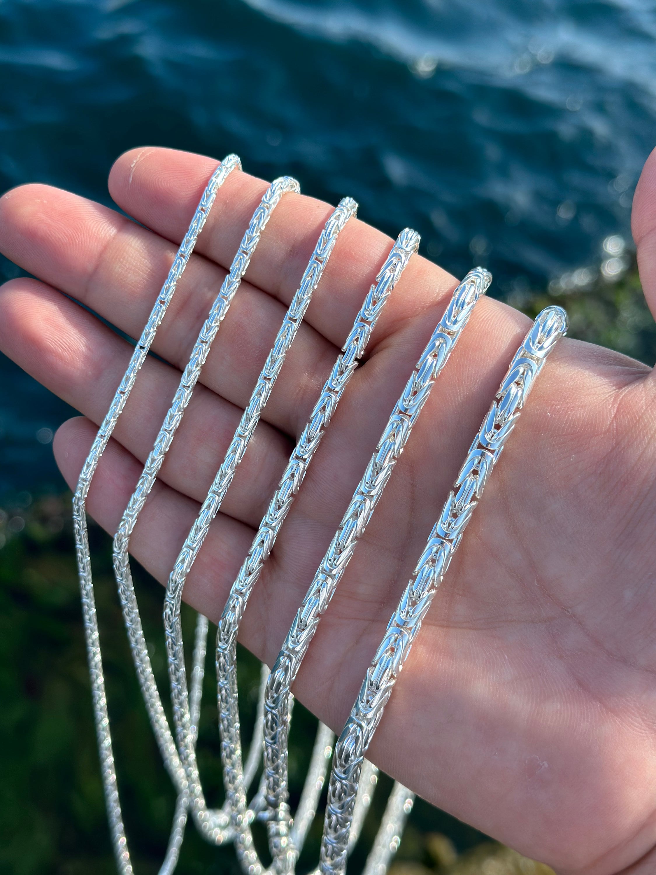 Handmade Sterling Silver Byzantine Chain: Balinese Viking Style - Etsy