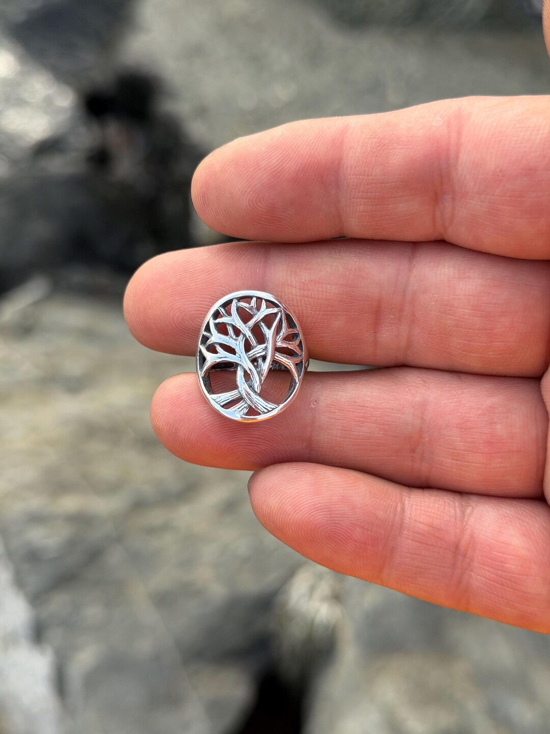 925 Sterling Silver Ring Tree of Life Ring - Etsy