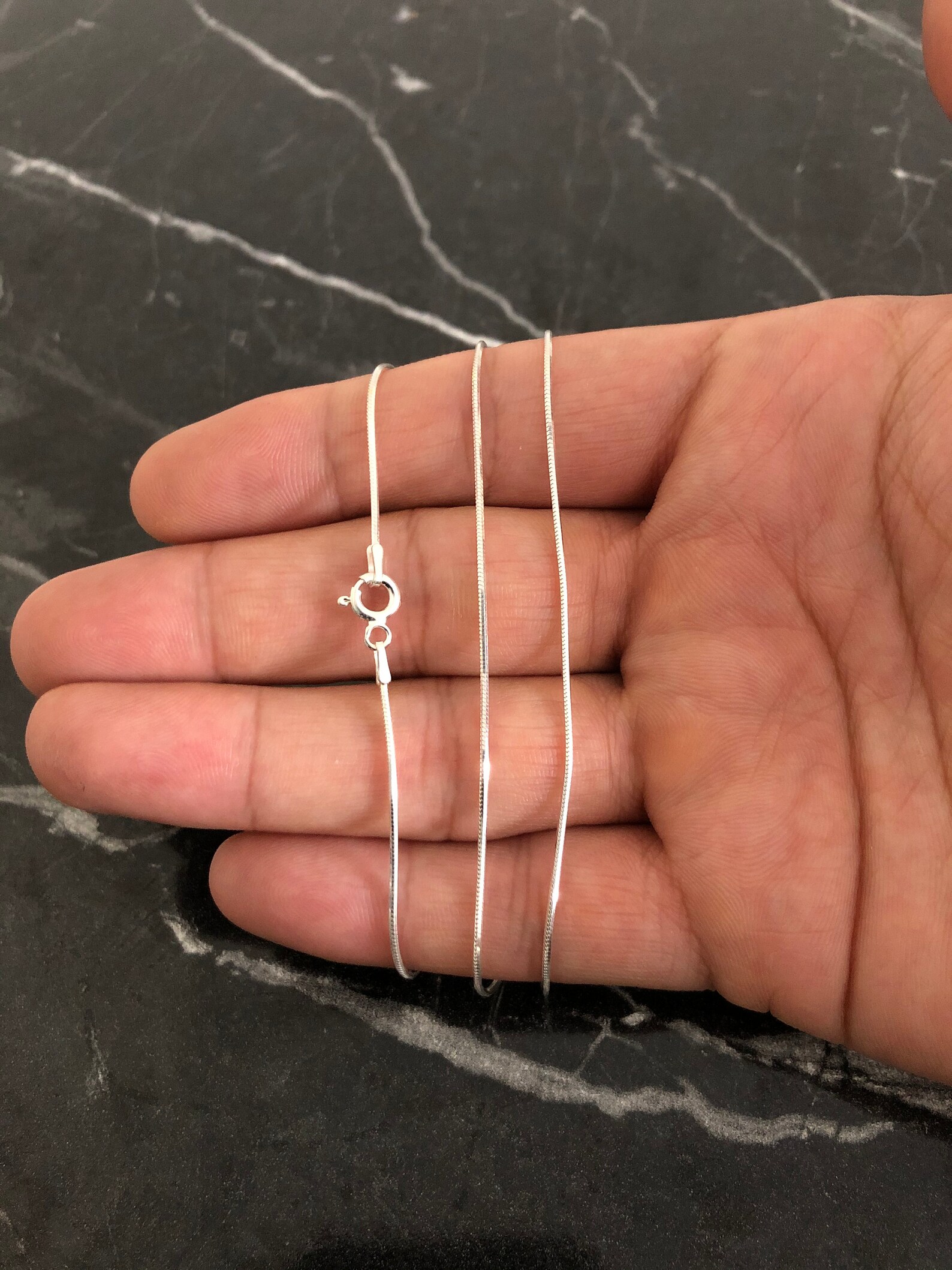 925 Sterling Silver Necklace Without Pendant 3.5MM Link Chains Bijoux