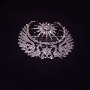 American Diamond (CZ) Handmade Brooch