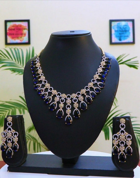 Cz indian jewelry sets best sale